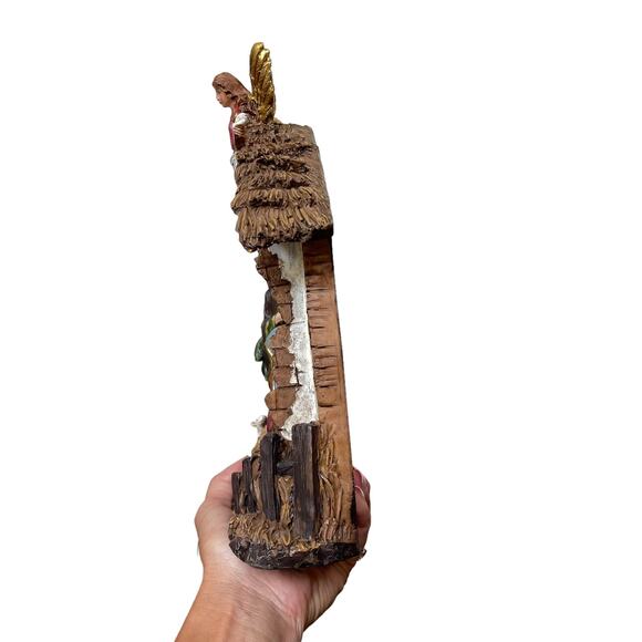 Nativity 3 Dimensional Poly Resin Christmas Light Not Working Wall or Shelf - Picture 3 of 16